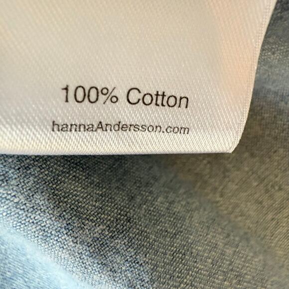 Hanna Andersson Smocked Light Washed Chambray Dress 130 - Picture 7 of 9